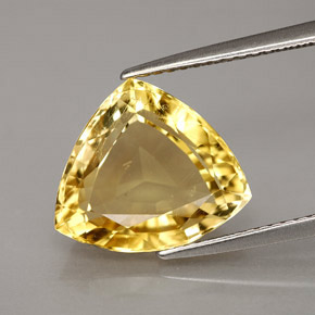 Scapolite naturale giallo da 4,85 ct, trillion, VVS-VS