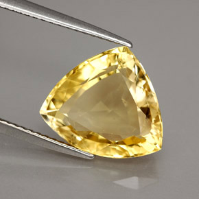 Scapolite naturale giallo da 4,85 ct, trillion, VVS-VS