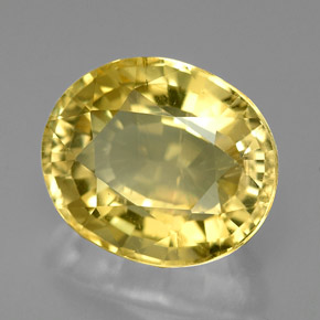 Scapolite naturale giallo da 4,81 ct, taglio ovale, VS