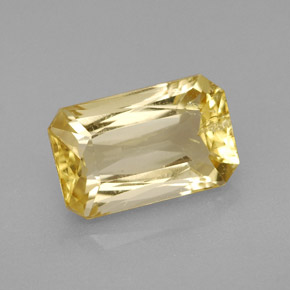 Scapolite naturale giallo da 3,24 ct, taglio smeraldo, VS-SI