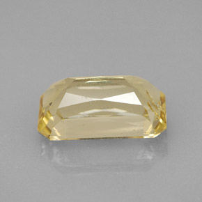 Scapolite naturale giallo da 3,24 ct, taglio smeraldo, VS-SI