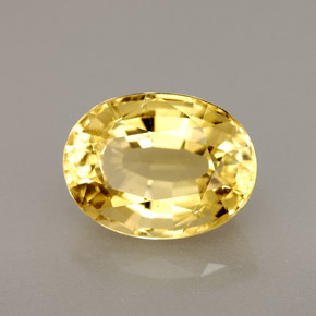 Scapolite naturale giallo da 2,89 ct, taglio ovale, VVS-VS