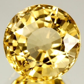 Scapolite naturale giallo da 3,94 ct, taglio rotondo, VS