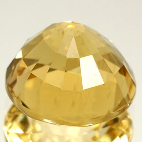 Scapolite naturale giallo da 3,94 ct, taglio rotondo, VS