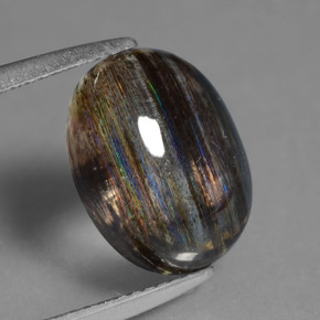 Scapolite naturale multicolore da 4,07 ct, taglio ovale, trasparente