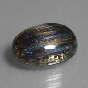 Scapolite naturale multicolore da 4,07 ct, taglio ovale, trasparente