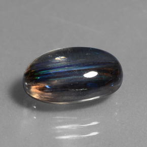 Scapolite naturale multicolore da 5,76 ct, taglio ovale, trasparente