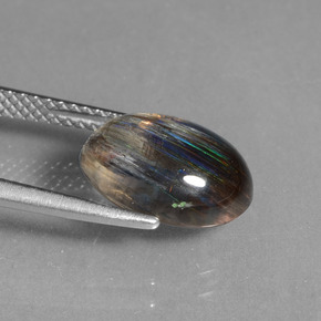 Scapolite Arcobaleno colorato naturale da 4.16 ct, Taglio ovale, Trasparente