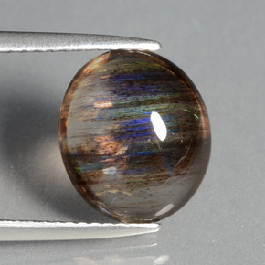 Scapolite naturale multicolore da 4,21 ct, taglio ovale, trasparente