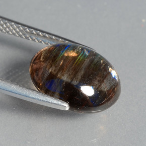 Scapolite naturale multicolore da 4,21 ct, taglio ovale, trasparente