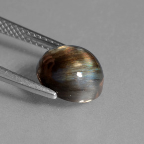 Scapolite naturale multicolore da 2,72 ct, taglio ovale, trasparente