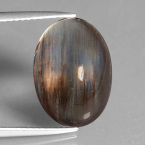 Scapolite naturale multicolore da 9,38 ct, taglio ovale, trasparente
