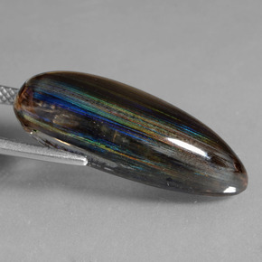 Scapolite Arcobaleno colorato naturale da 15.08 ct, Forma a pera, Trasparente