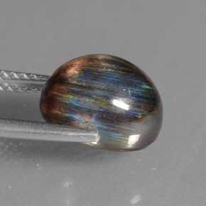 Scapolite naturale multicolore da 4,52 ct, taglio ovale, trasparente