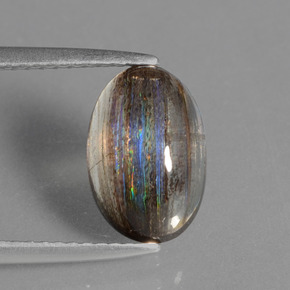 Scapolite Arcobaleno colorato naturale da 2.68 ct, Taglio ovale, Trasparente