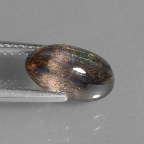 Scapolite Arcobaleno colorato naturale da 2.68 ct, Taglio ovale, Trasparente