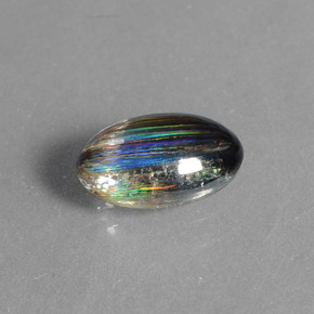 Scapolite naturale multicolore da 1,45 ct, taglio ovale, trasparente