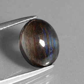 Scapolite Arcobaleno colorato naturale da 2.54 ct, Taglio ovale, Traslucido