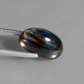 Scapolite Arcobaleno colorato naturale da 4.11 ct, Taglio ovale, Trasparente