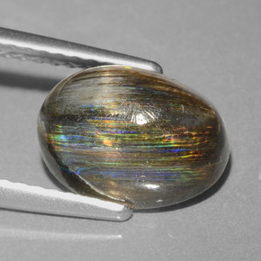 Scapolite Arcobaleno colorato naturale da 3.12 ct, Taglio ovale, Trasparente