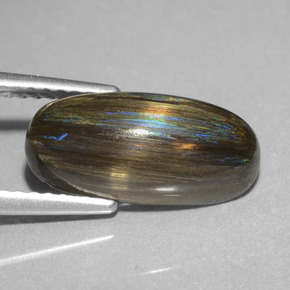 Scapolite naturale multicolore da 3,58 ct, taglio ovale, traslucido