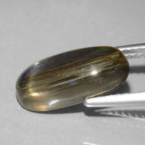 Scapolite naturale multicolore da 3,58 ct, taglio ovale, traslucido