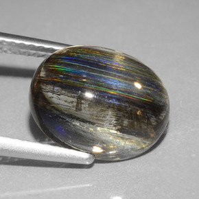 Scapolite Arcobaleno colorato naturale da 4.98 ct, Taglio ovale, Trasparente
