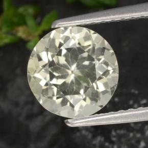 Scapolite naturale giallo da 1,75 ct, taglio rotondo, VVS-VS