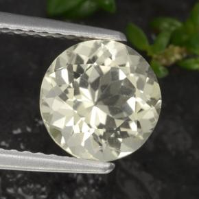 Scapolite naturale giallo da 1,75 ct, taglio rotondo, VVS-VS