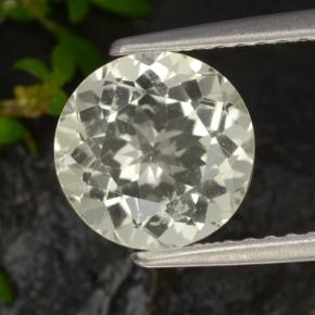 Scapolite Giallo naturale da 1.83 ct, Taglio rotondo, VVS-VS