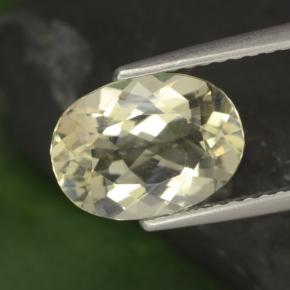 Scapolite naturale giallo da 1,99 ct, taglio ovale, VVS-VS