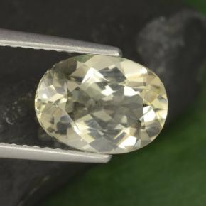 Scapolite naturale giallo da 1,99 ct, taglio ovale, VVS-VS