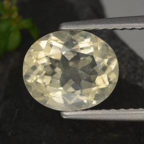 Scapolite naturale giallo da 1,72 ct, taglio ovale, VS