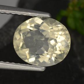 Scapolite naturale giallo da 1,72 ct, taglio ovale, VS