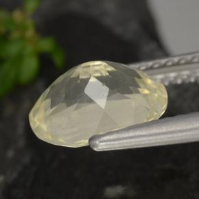 Scapolite naturale giallo da 1,72 ct, taglio ovale, VS