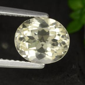 Scapolite naturale giallo da 1,69 ct, taglio ovale, VS