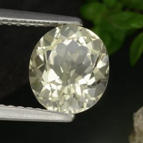 Scapolite naturale giallo da 1,84 ct, taglio ovale, VVS-VS