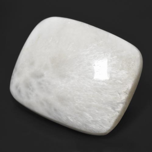 Scolecite Bianco naturale da 37.60 ct, Taglio a cuscino, Opaco