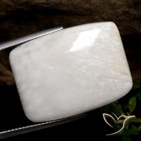 Scolecite Bianco caldo naturale da 25.44 ct, Cuscino, Opaco