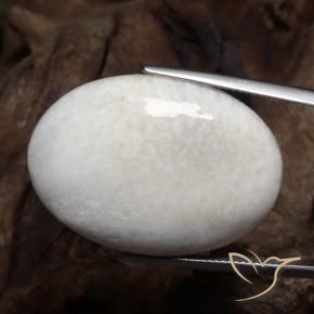 Scolecite Bianco caldo naturale da 32.15 ct, Ovale, Opaco