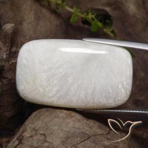 Scolecite Bianco naturale da 28.79 ct, Cuscino, Opaco