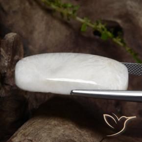 Scolecite Bianco naturale da 28.79 ct, Cuscino, Opaco