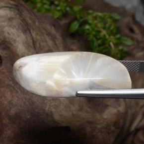 Scolecite bianco naturale da 28,06 ct, forma fantasia, opaco