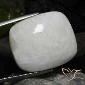 Scolecite Bianco grigiastro chiaro naturale da 23.86 ct, Cuscino, Opaco