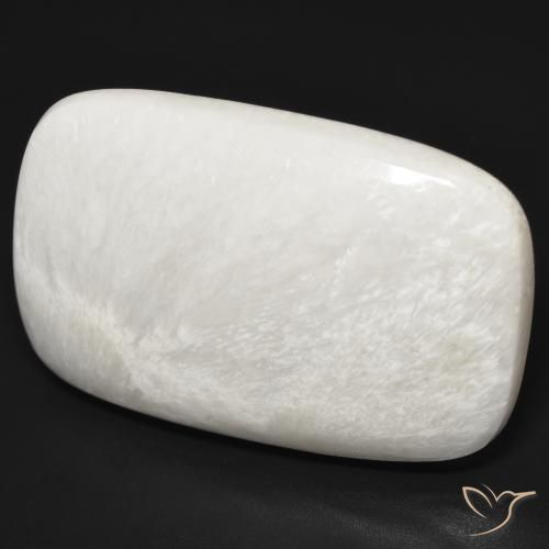 Scolecite Bianco caldo naturale da 32.82 ct, Cuscino, Opaco