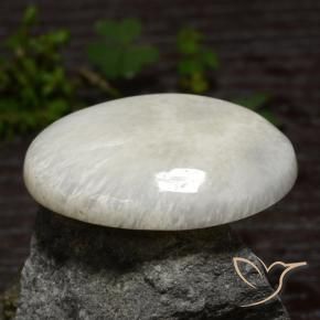 Scolecite Bianco naturale da 30.79 ct, Ovale, Opaco