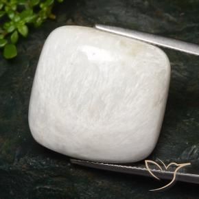 Scolecite Bianco chiaro naturale da 27.96 ct, Cuscino, Opaco