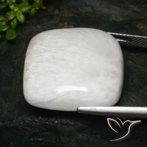 Scolecite Bianco chiaro naturale da 27.96 ct, Cuscino, Opaco
