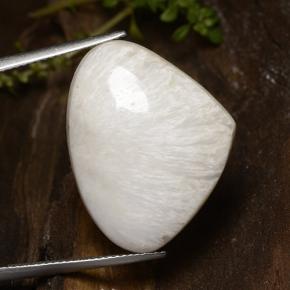 Scolecite Bianco naturale da 19.99 ct, Forma a pera, Opaco