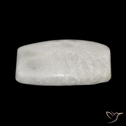 Scolecite Bianco crema naturale da 18.97 ct, Cuscino, Opaco